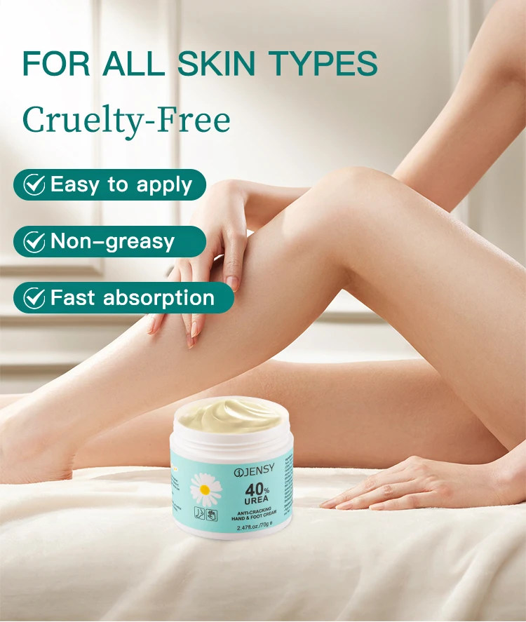 Foot care cream for cracked heels exfoliating anti crack peeling dead skin removal foot repair whitening urea foot cream