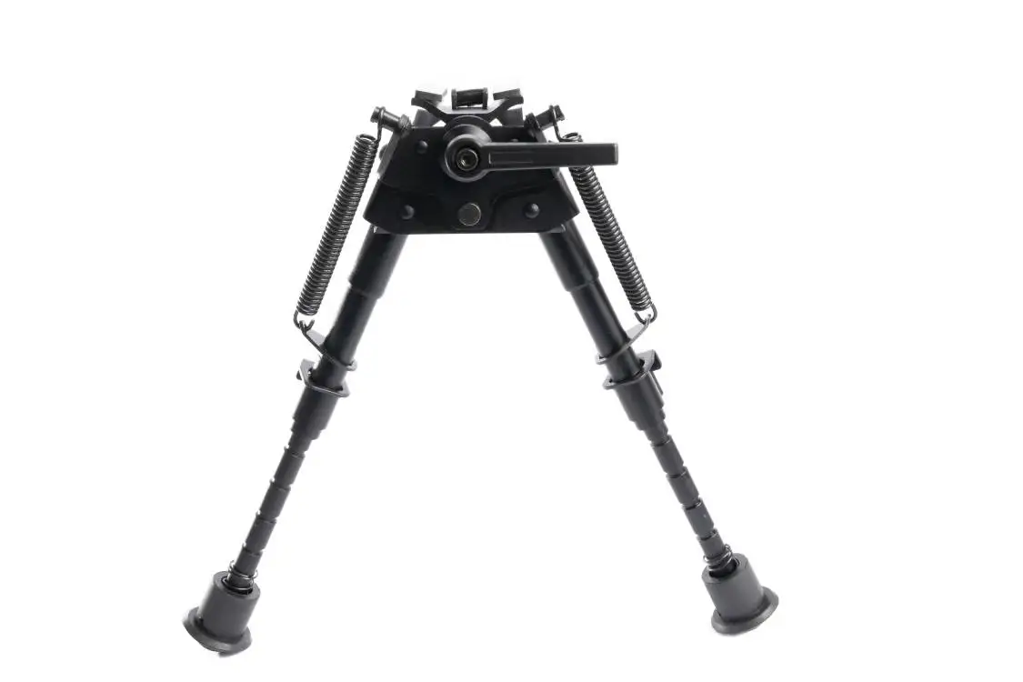 Tactical 6-9 Inches Adjustable Metal Bipods With Adapter Shooting ...