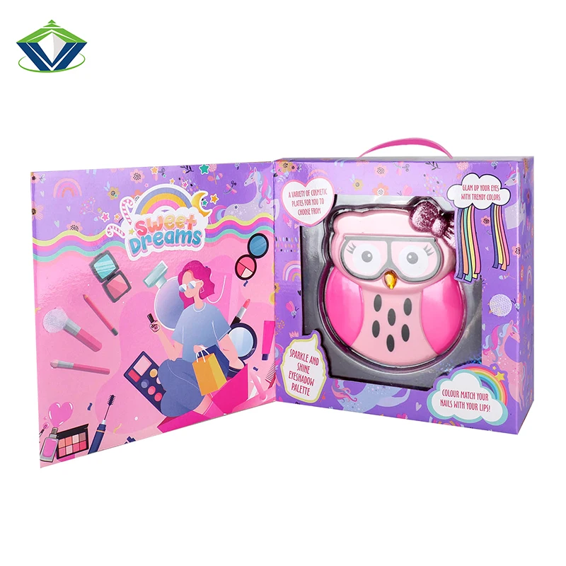 Girls Pretend Playing Cosmetics Set Complete Professional Makeup Princess Play Kid Make Up Kids Toys