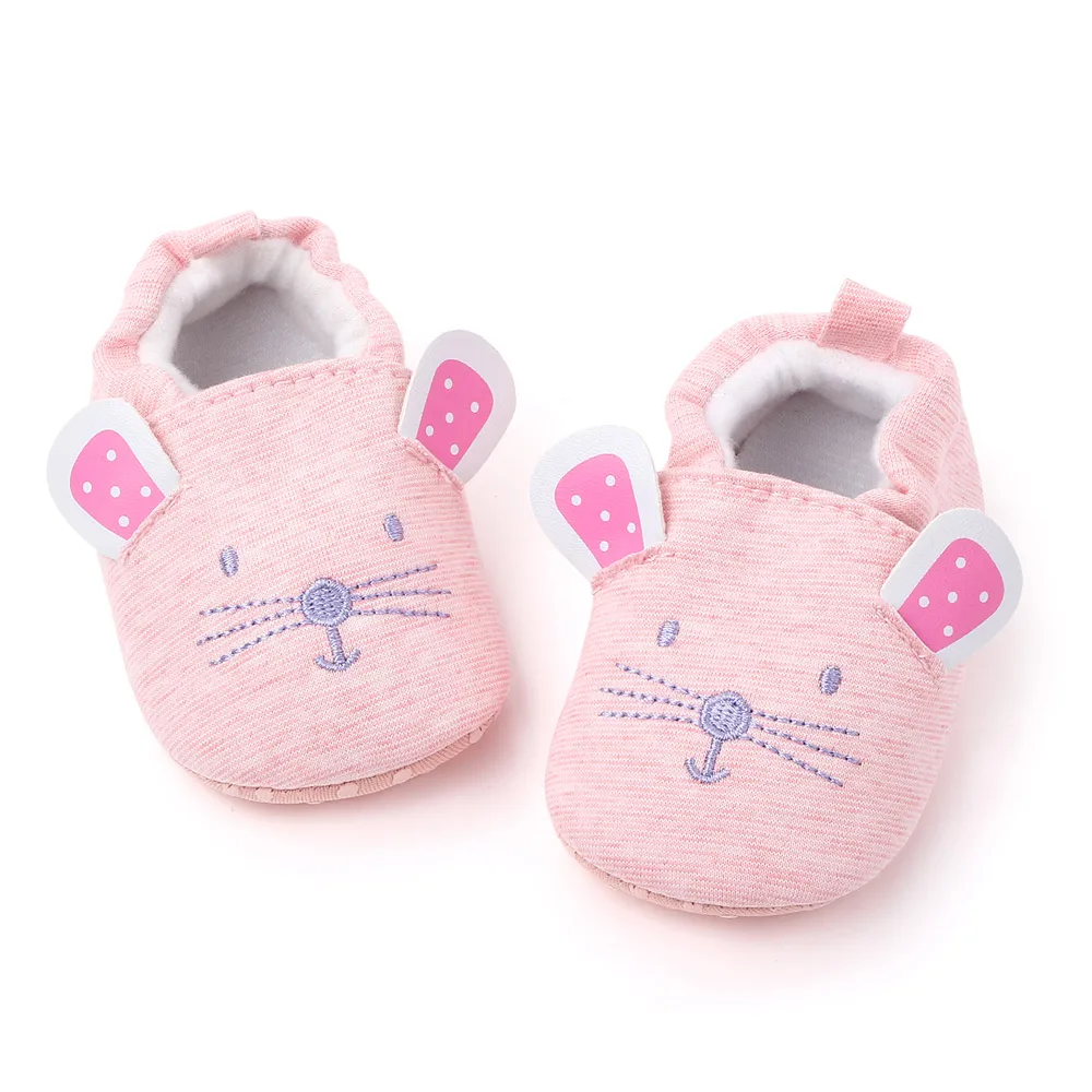 Winter New Cartoon Animals 0-1 Year Old Baby Home Non-slip Toddler Shoes details