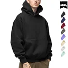 Costum Label French Terry Pull Over Hoodie No Strings Blank Men Black Mens 2020 No String Hoodies Vendors Unisex