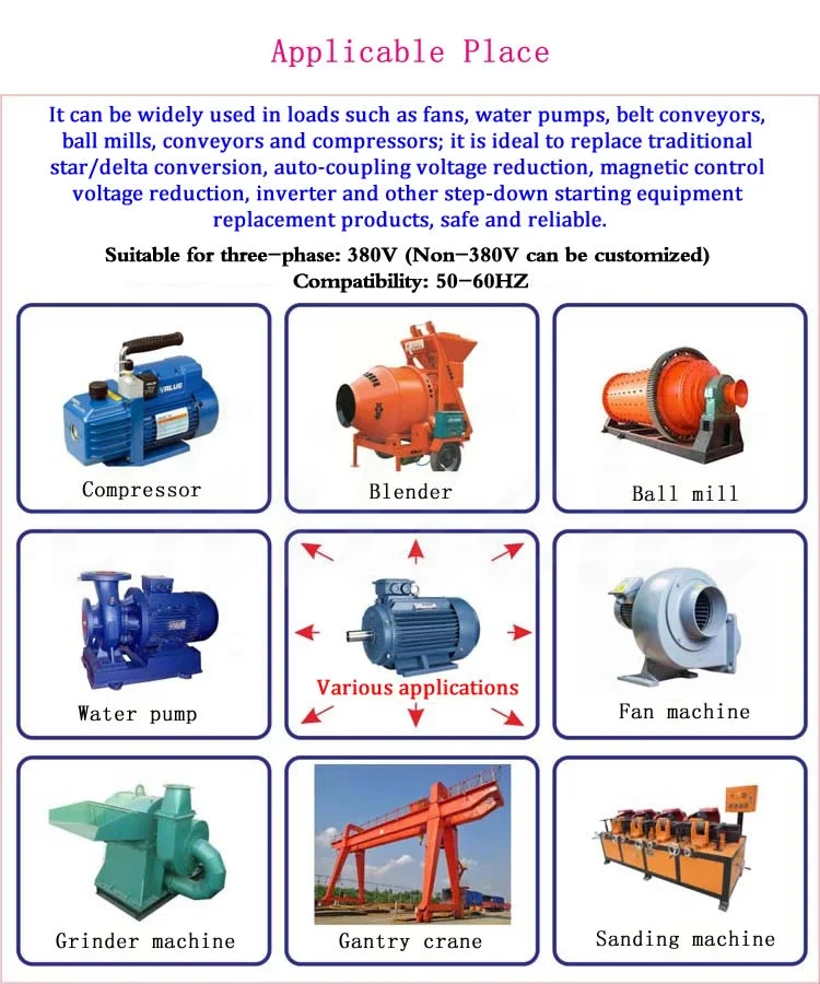 6kw/8kw/10kw/12kw Motor Soft Starter Threephase Motor Online Soft