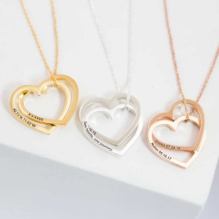 Love Gift Personalized Rose Gold Plated 