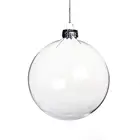 Glass Balls Transparent Glass Ball 2021 Amazon Hotsale Transparent Glass Christmas Balls 8cm Tree Hanging Ornament