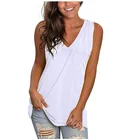Women's Vest New Fashion Sleeveless V-neck Sexy Beach Casual Women's Vest