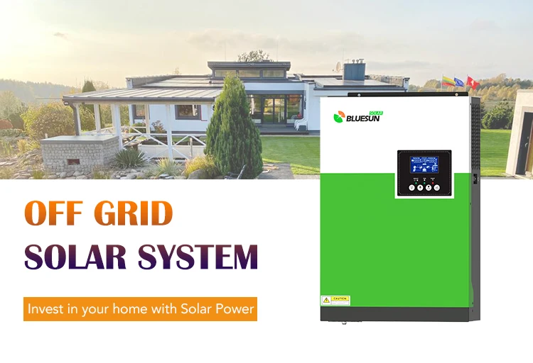 Bluesun 5kw Inverter Off Grid Solar Energy System Full Package 5kw 5kva