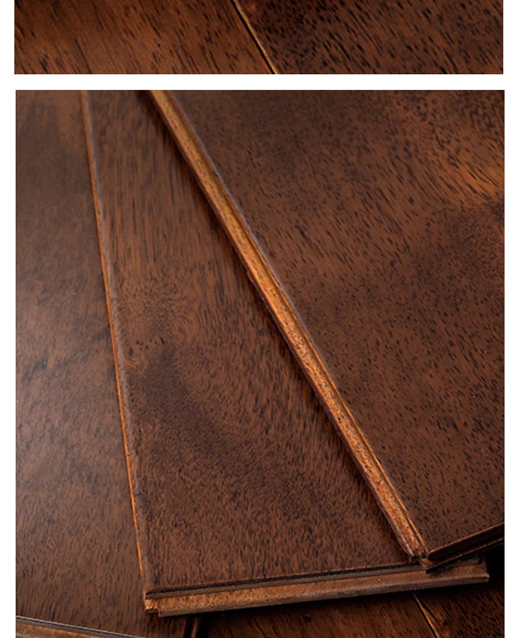 Pure Solid Wood Floor Outdoor Log Color Floor Heating Moisture-Proof Wood Floor