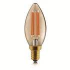 Led Bulb Led C35 LED Filament Bulb B35 Candle Smoky 110-240V LED Decoration Bulb 4W 5W 110lm Per Watt