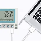 Recorder Temperature Recorder Digital SEM234 Large LCD USB Digital Temperature Humidity Data Recorder