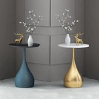 Table Creative Iron Artificial Living Room With Marble Tea Table