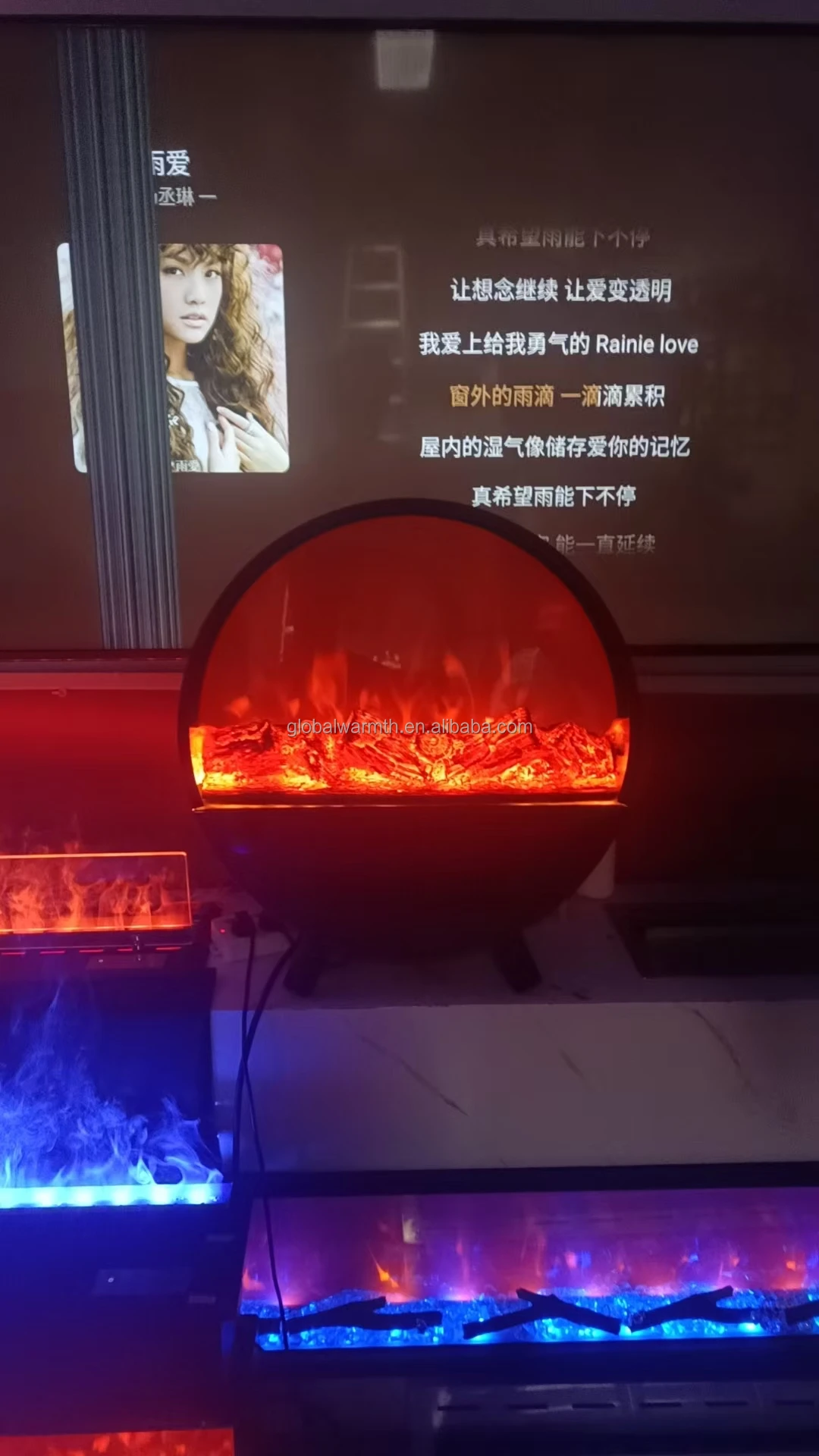 Electric Fireplace, 3D, LED, RGB - detail 10