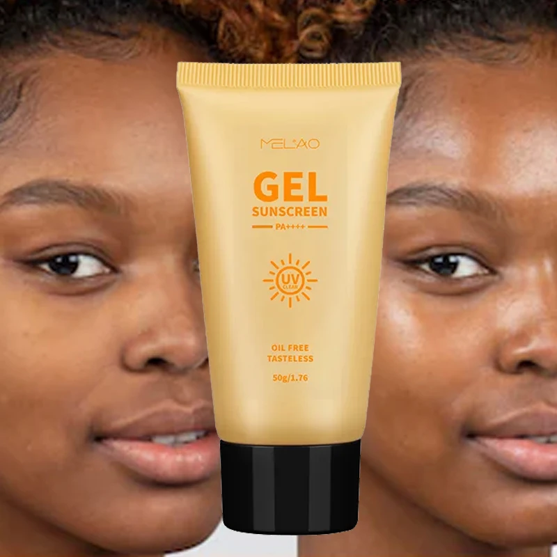 Oil Free No White Cast Clear Sunscreen Gel For Oily Dry Black Skin Spf 50+++ Face And Body Moisturizing Sunscreen Gel