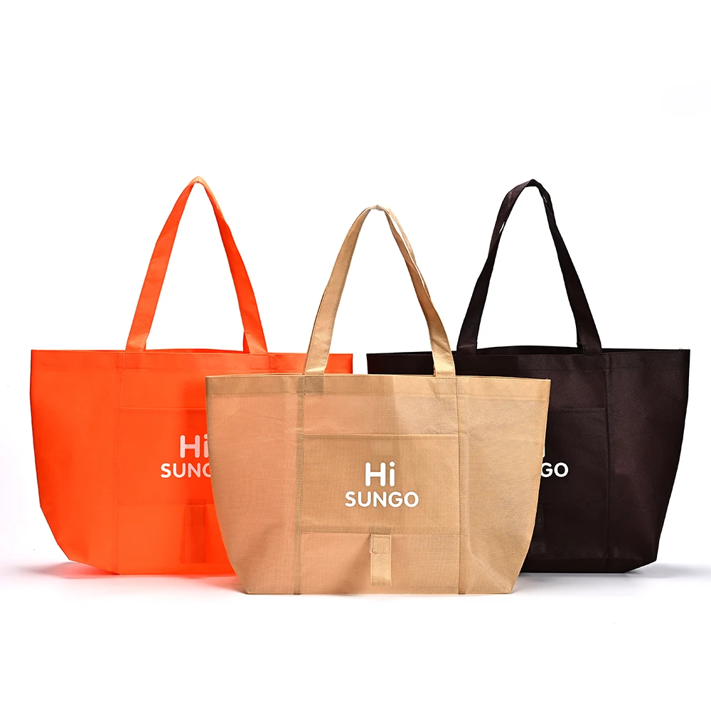 Custom Logo Printed Canvas Cloth Shopping Bag Sublimation Tote Bag Blank Waterproof Non Woven Bags manufacture