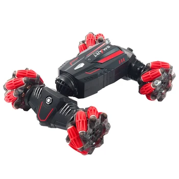 RC Cars with Double Sided 360 Degrees Rotating, 2.4GHZ RC Stunt Car with LED, Remote Control Car for 8 Year Old Boys Girls
