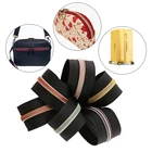 Wholesale Fancy Luxury Custom Metal Nylon Zipper Rolls Rainbow Teeth Nylon Coil Resin Zip Tape Metal Zipper