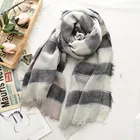 Wool Scarf 2021 New Autumn Wool Grid Scarf For Lady