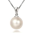 Pearl Pendant Fashion Minimalist Women Pearl Pendant 925 Sterling Silver Natural Freshwater Pearl Pendant Custom