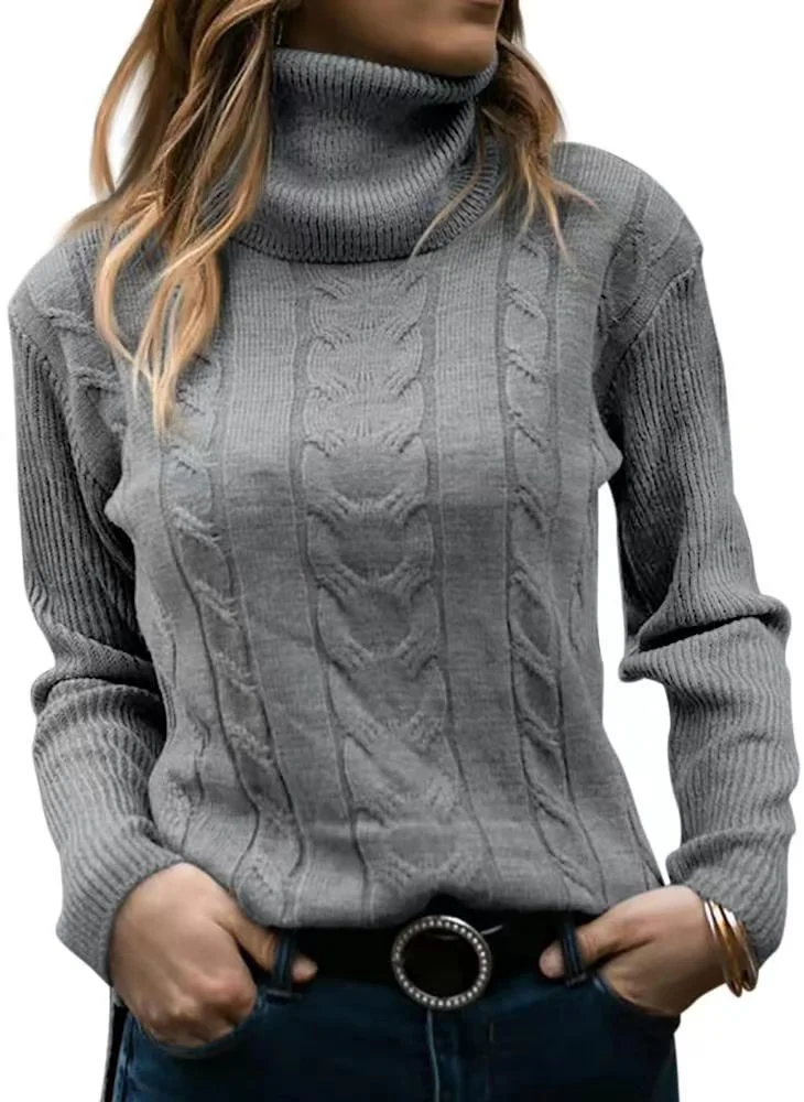 Women's Open Front Cardigan Sweaters Fashion Button Down Cable Knit Chunky Outwear Coats