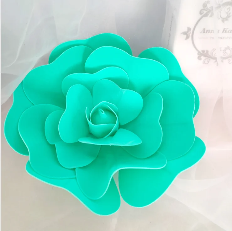 Factory White backdrop decorative artificial pe foam flower making wedding foam flower