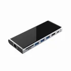 Mobile Phone Aluminium Shell Multifunction USB 3.0 9 In 1 Usb 3.0 Type-c HUB For Computer Mobile Phone