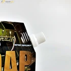 Food Foil Pouch Custom Printed Food Grade Aluminum Foil Stand Up Plastic Liquid Spout Pouch Bag For Fruit Juice