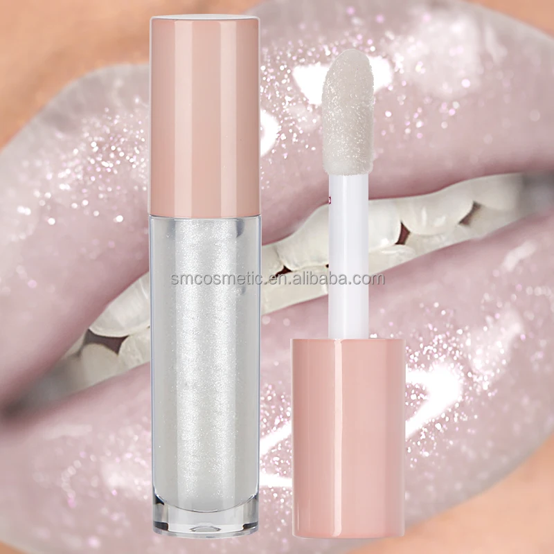 glitter transparent lip gloss