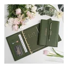 Planner Cover 2022 Planner PU Leather Journal Hard Cover B6 Personalized Agenda Notebook With Pen Holder