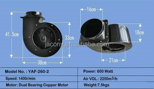 Centrifugal Blower, 350W, 600W - detail 6
