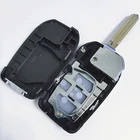 Key Keys Modified Key 2/3/4 Buttons Fob For T-oyota Flip Remote Car Key Shell TOY43 Keyway With Logo For Car Keys