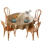 Table Cloth High Quality Stain Resistant Waterproof Polyester Table Cloth For Party Home Hotel