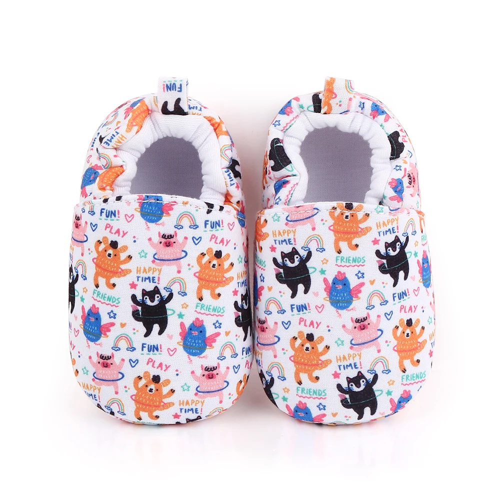 Spring and Autumn 0-1 Year Old Baby Cartoon Pattern Soft Sole Non-slip Toddler Cotton Shoes details