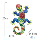 Handicraft Set Of 2 Antique Handicraft Wall Hanging Animal Gecko Metal Home Decoration
