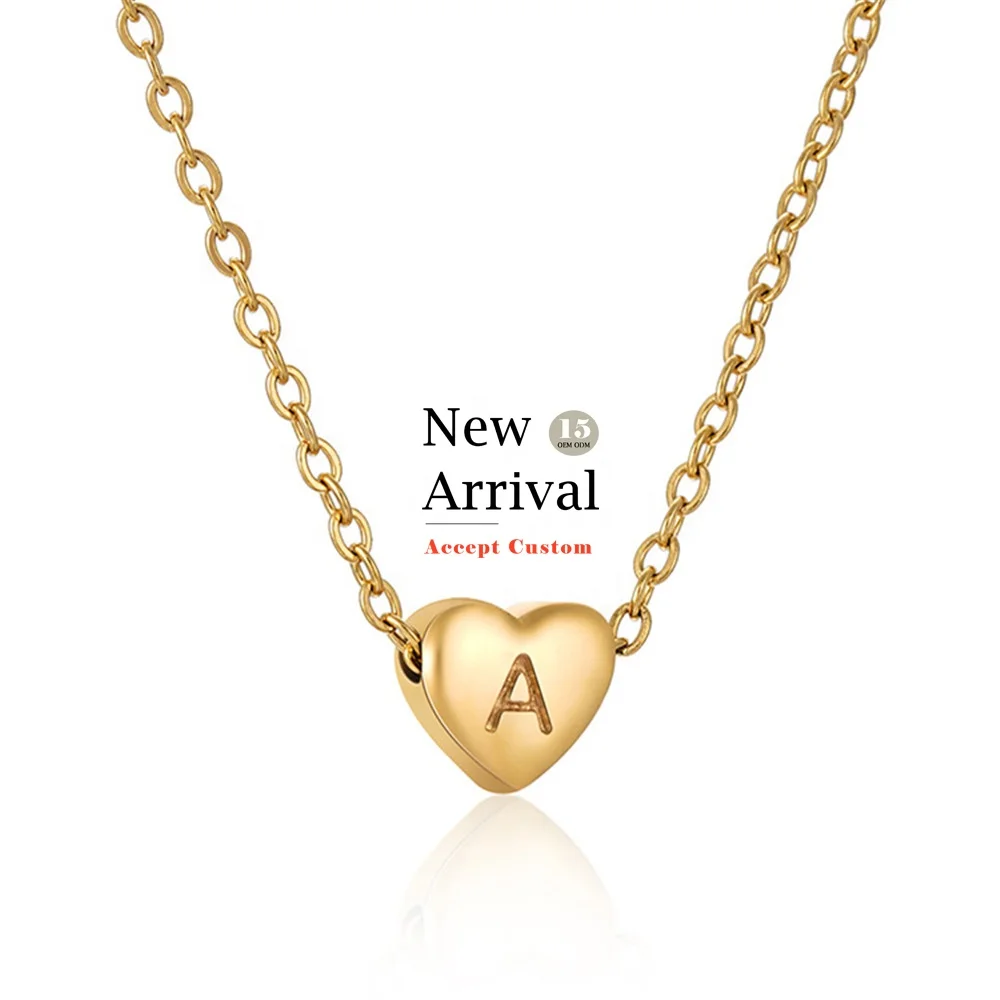 Heart Necklace 18k Gold Plated 