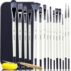 Artist Xin Bowen 2021 High Quality 15 Pcs Nylon Paint Brush Synthetic Set Artist Paint Brush With Holder