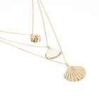Jewelry Boho Natural Sea Conch Necklace Gold Chain Cowrie Shell Pendant Necklace For Summer Beach Jewelry