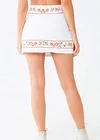 Skirts Mini Custom Fashion Casual Floral Zipper A-line Ladies Skirts Women Mini