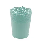 Factory Bucket Multipurpose Metal Bucket Hollow Flower Pots Iron Planter Plant Bucket