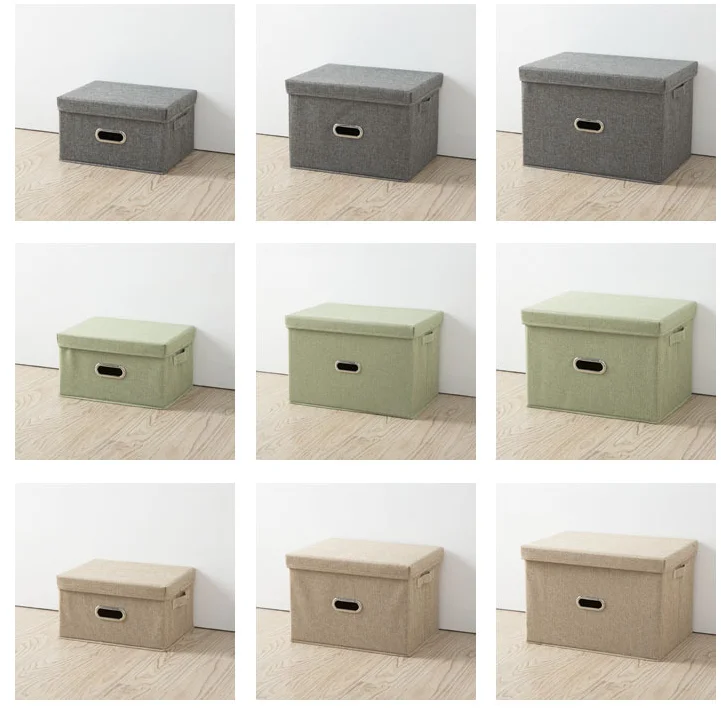 Desktop Organizer Paper Board Storage Box With Lid Other Fabric Storage