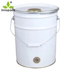 food grade 20L metal bucket with lug lid and coffee valve