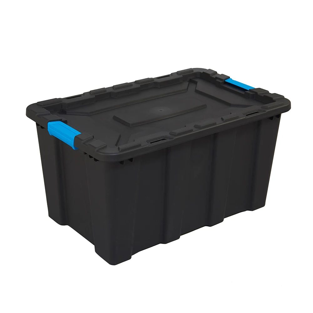 Customised 80L stackable heavy duty plastic storage box