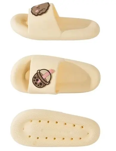 Fashion EVA Foam Super Soft Non-Slip Thick Sole Open Toe home slippers for Women shower bathroom Slippers
