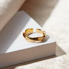 Jewelry Mnch Jewelry 925 Silver Gold Plated Mobius Resizable Engagement Minimalist Vermeil Love Ring
