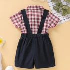 Of Boy Boys Dress Korean Style Of Boy Suspender Shorts Suit Baby Boys Outdoor Wear Children Graduation Dress Clothes