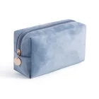 Make Up Make Up Bag Multi Color Velvet Makeup Bag With Gold Zipper Women Fashion Velour Make Up Bag Cosmetic