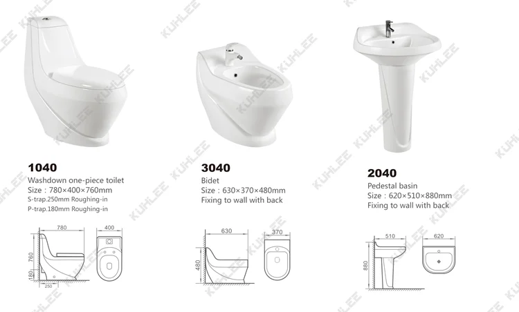 China Supplier Modern White Ceramic Bathroom Toilet Three-piece Sanitary Ware Suite Sets Sink Bidet