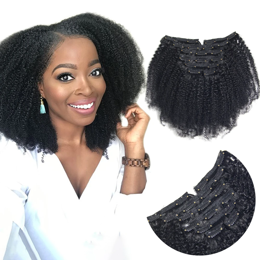 Mongolian Virgin Remy 3c 4a 4b 4c Afro Kinky Curly Clip In Hair Extensions  100% Human Hair,Wholesale Cheap Human Hair Extension - Buy Human Hair  Extension,Clip In Hair Extension,Afro Kinky Hair Product
