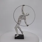 Sport Whole Sale Polyresin Sport Man Art Figurine For Home Decoration Or Gift