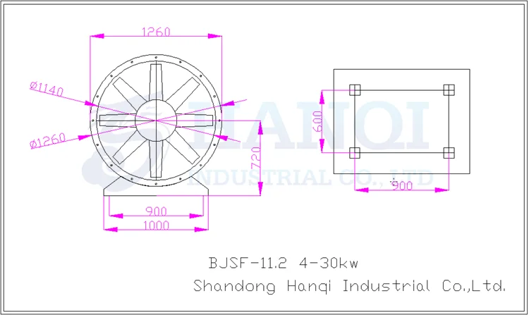 Double-speed Explosion-proof Duct Fan, Other, 70588CFM - detail 10