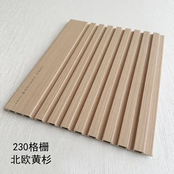 High density decorative fluted boards wall cladding wpc indoor wall panel