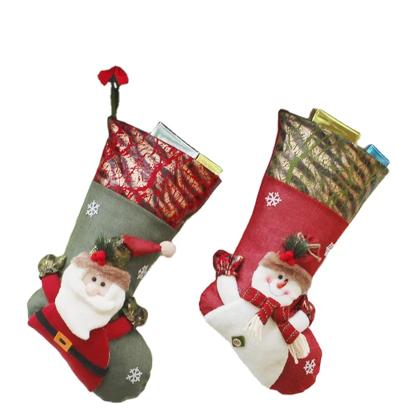 cute cartoon christmas decorations stockings for kids gift